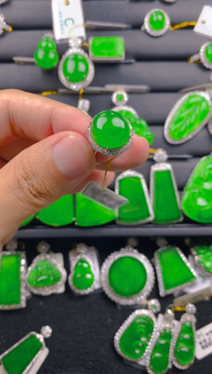 【闪购商品】翡翠戒指银S925镶嵌11111111