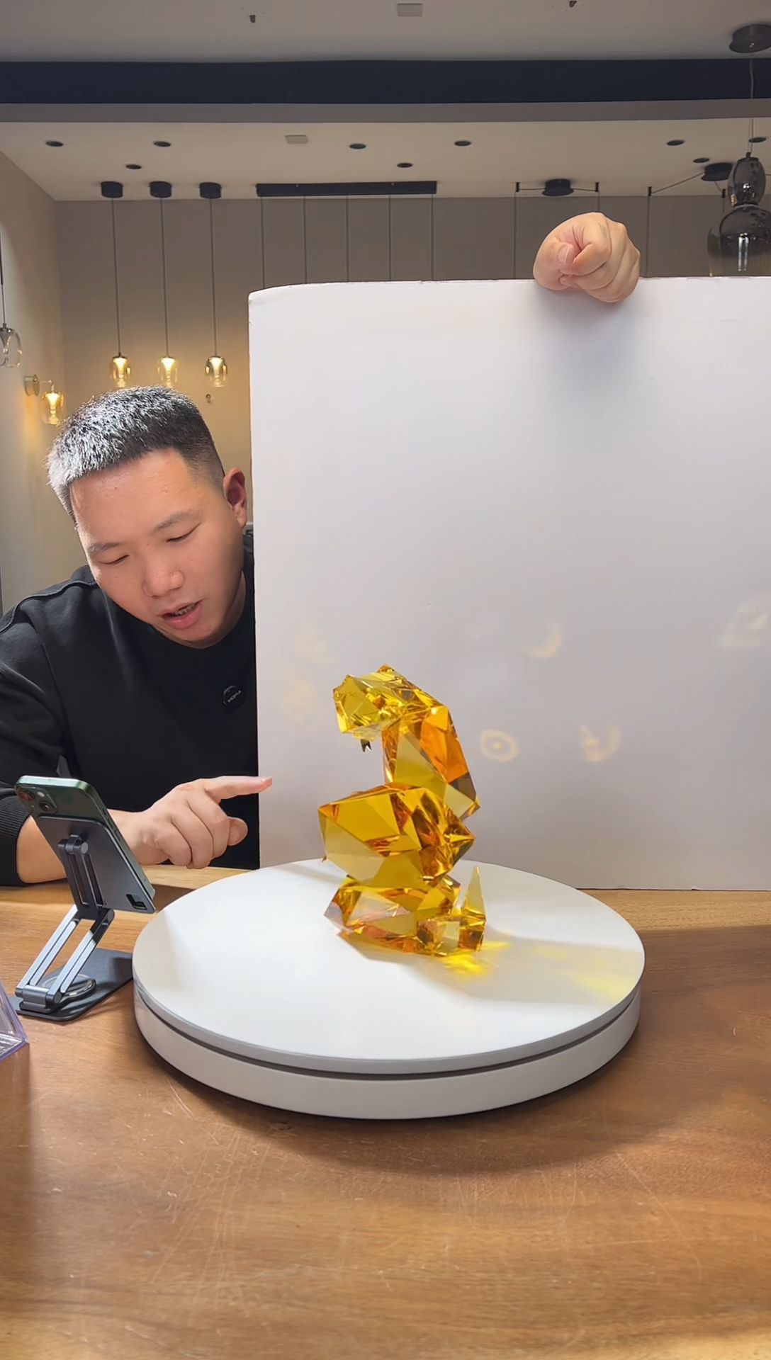 【闪购商品】茶宠大号金色钻蛇纳福