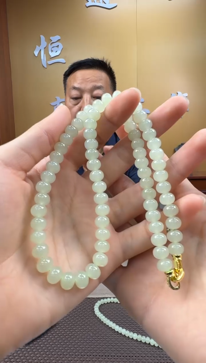 和田玉未镶嵌颈饰项链7-8