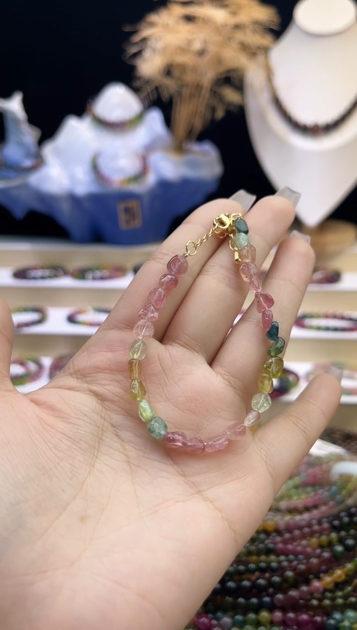 【闪购商品】碧玺/未镶嵌碧玺手链多样性发货