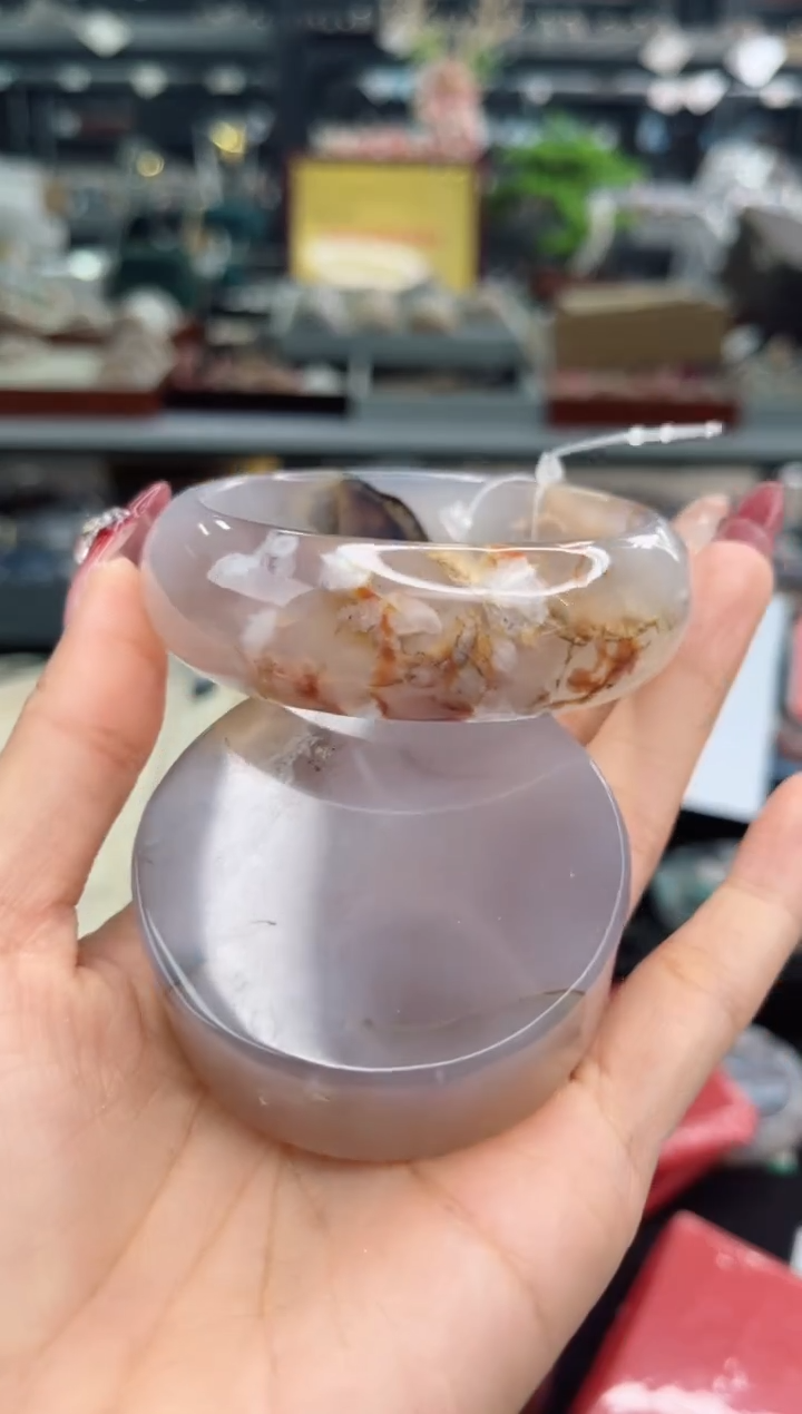 【闪购商品】石英质玉手镯未镶嵌57圈口（赠品镯心）6451642