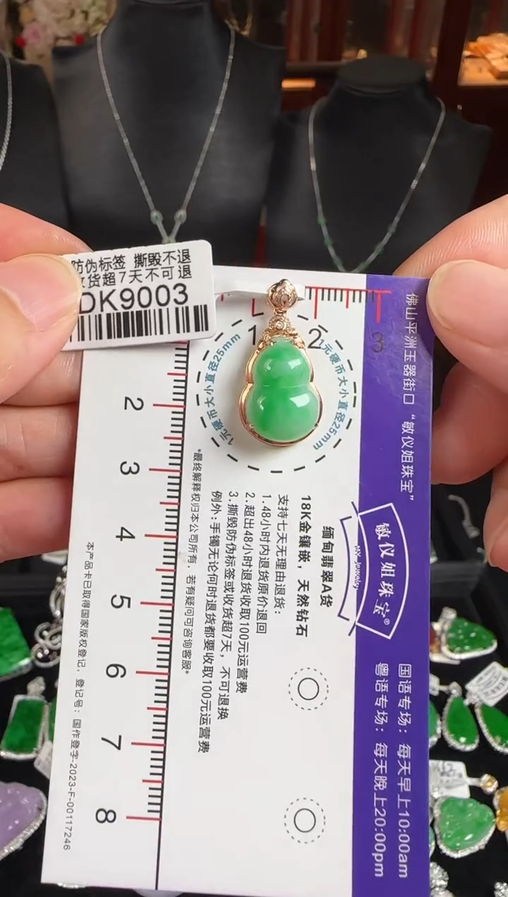 颈饰未镶嵌翡翠DK9003葫芦