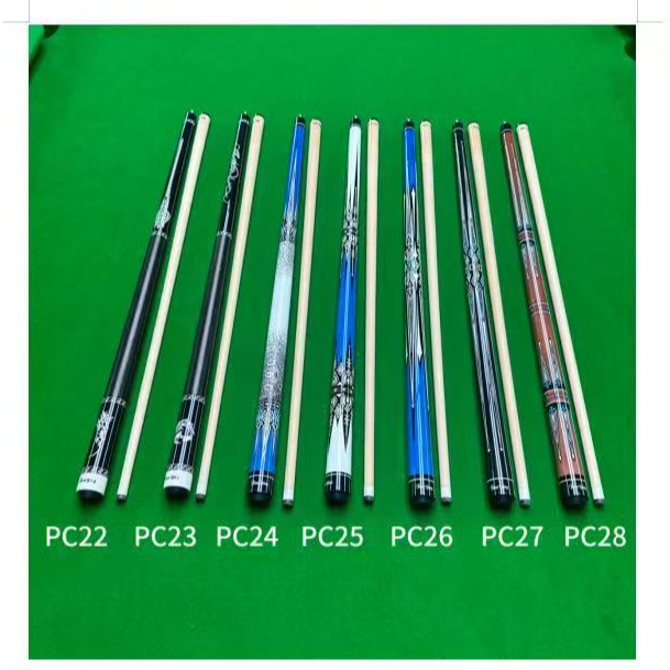 中式分体台球杆枫木中八大头杆