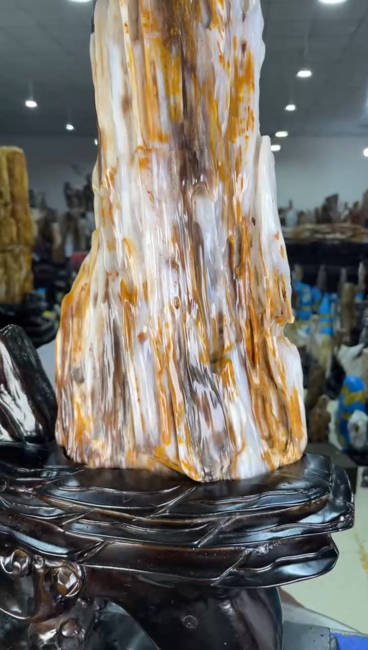 【闪购商品】硅化玉摆件未镶嵌61