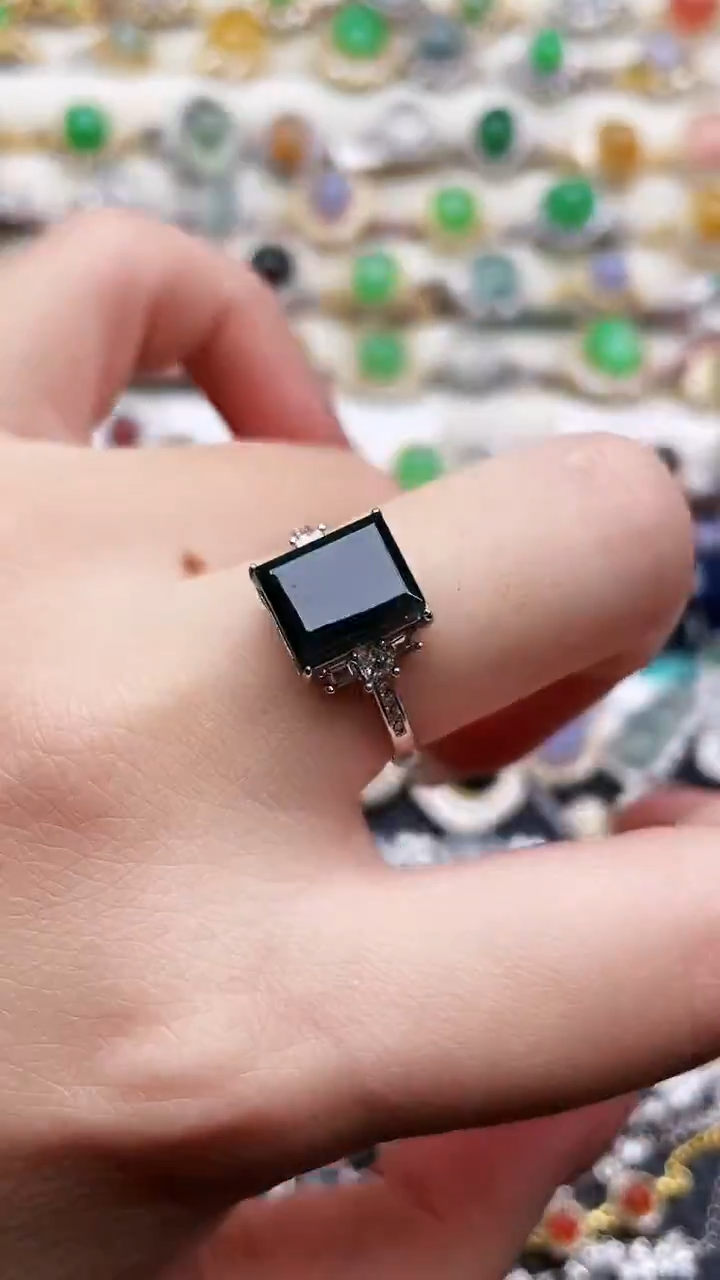 银S925镶嵌戒指翡翠26