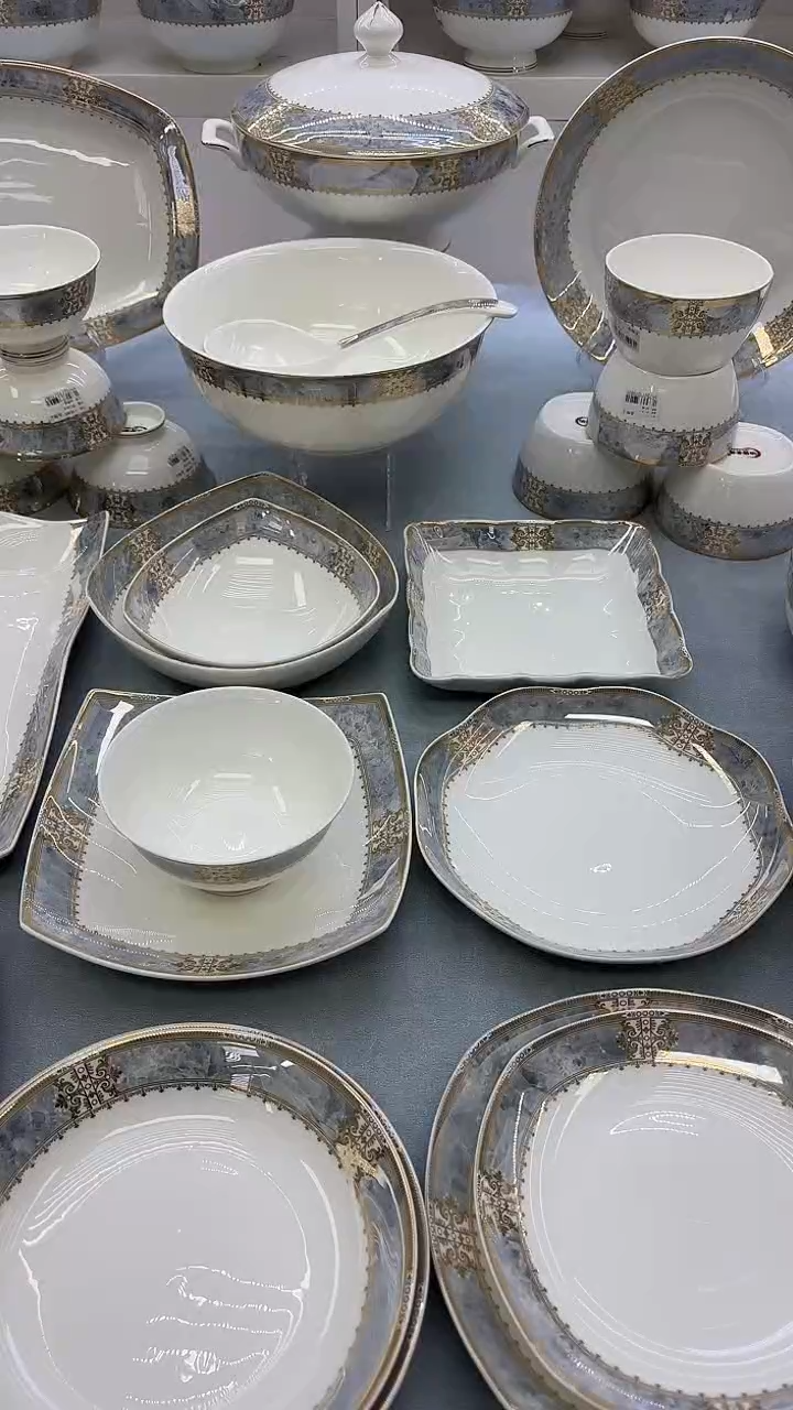 骨瓷开门大吉9贵龙2个5高2个