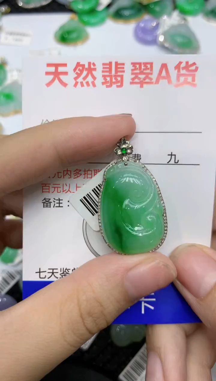 【闪购商品】翡翠颈饰18K金镶嵌111111111111