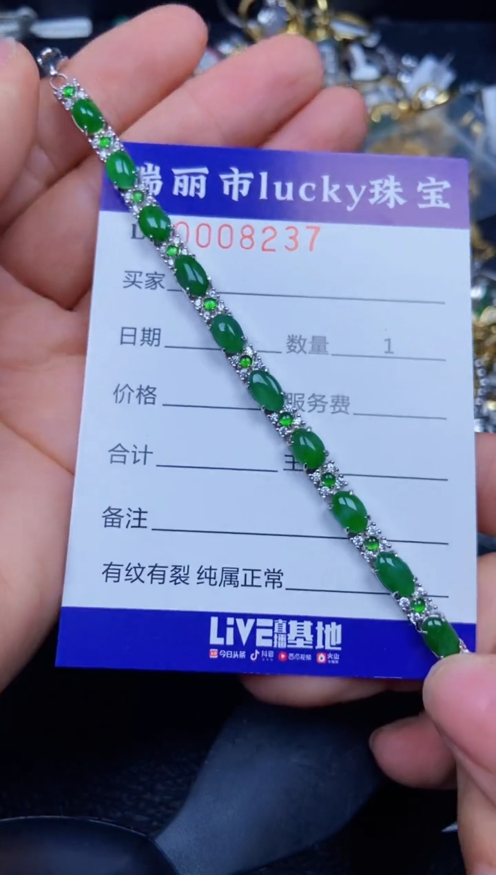 【闪购商品】翡翠颈饰银S925镶嵌8237