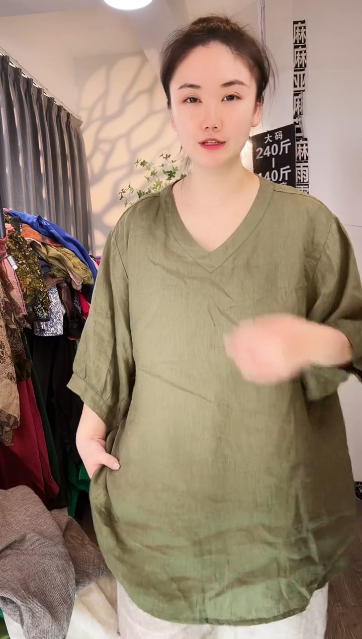 亚麻大码女装系列。140斤-240斤