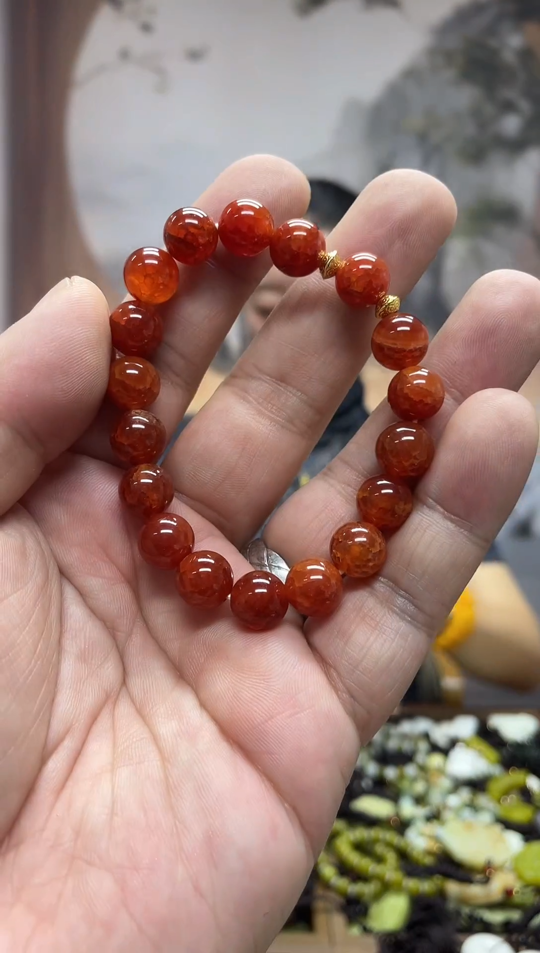 未镶嵌蛇纹石玉吊坠醉**颜`