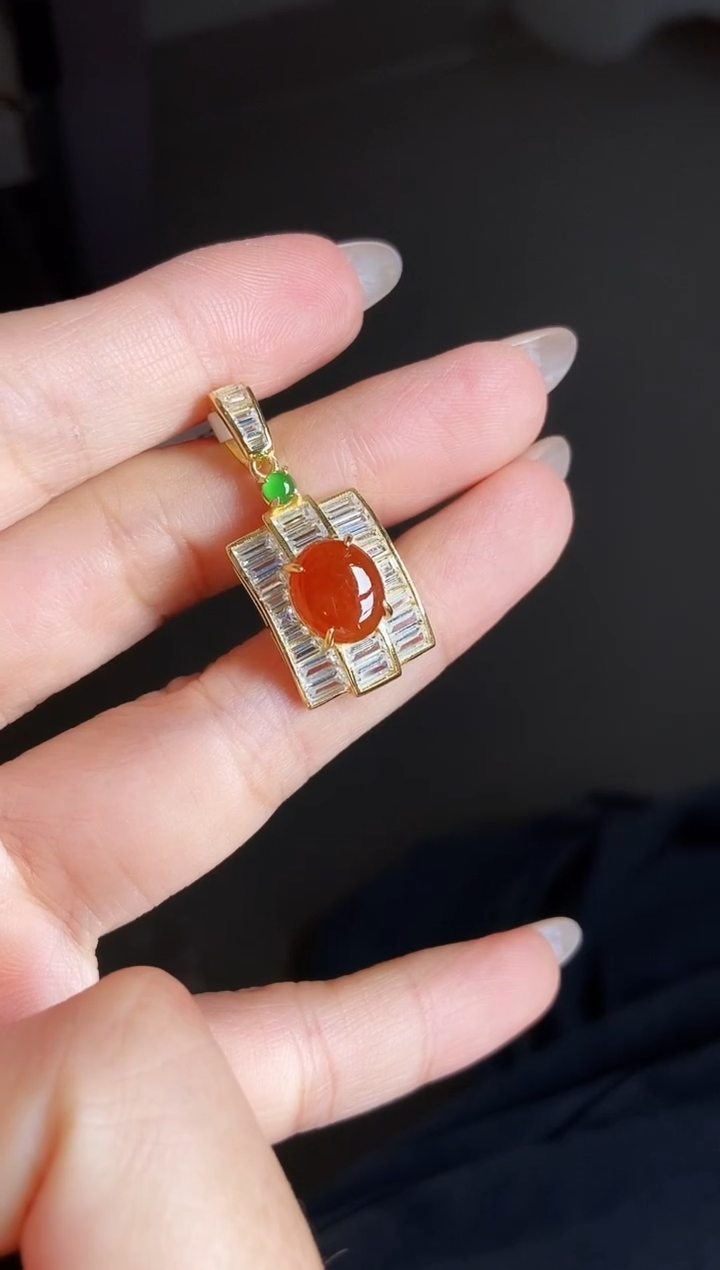 银S925镶嵌戒指翡翠依*12