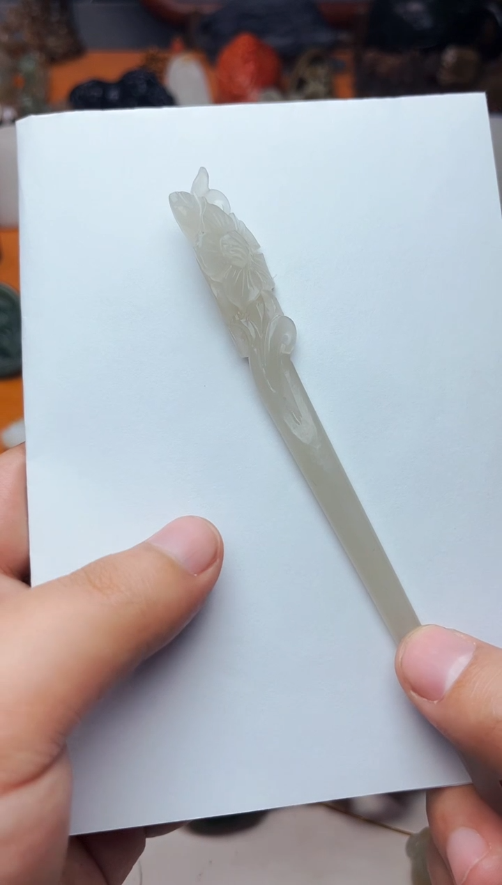 【闪购商品】和田玉发饰未镶嵌发簪01