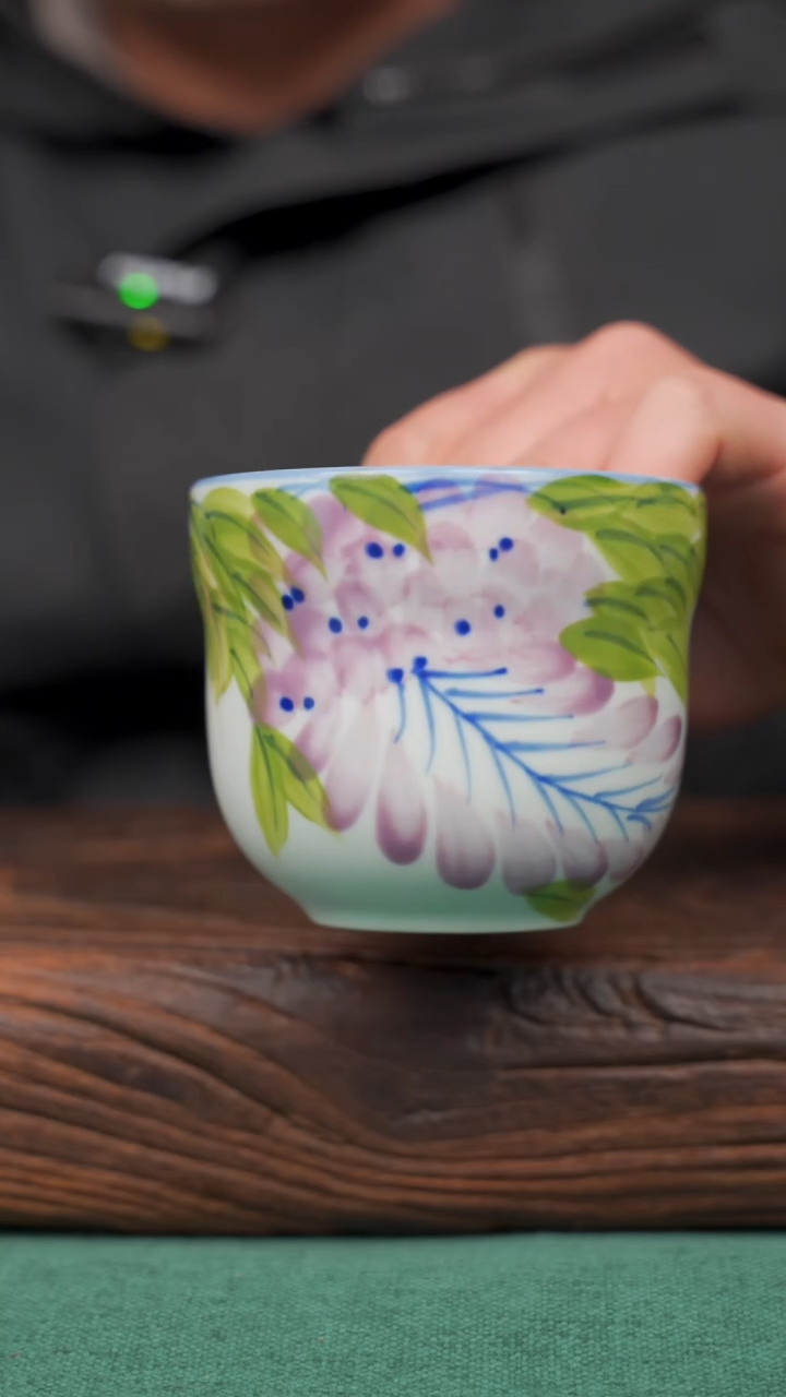 【闪购商品】瓷片55景德镇杯釉下手工手绘瓷器