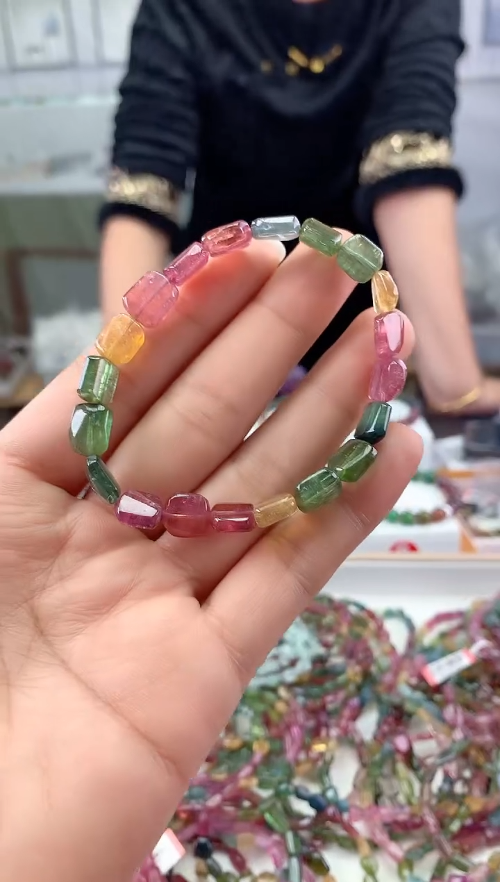 未镶嵌手串碧玺多样性发一条