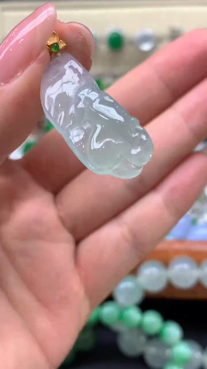 【闪购商品】翡翠颈饰未镶嵌8-天然翡翠