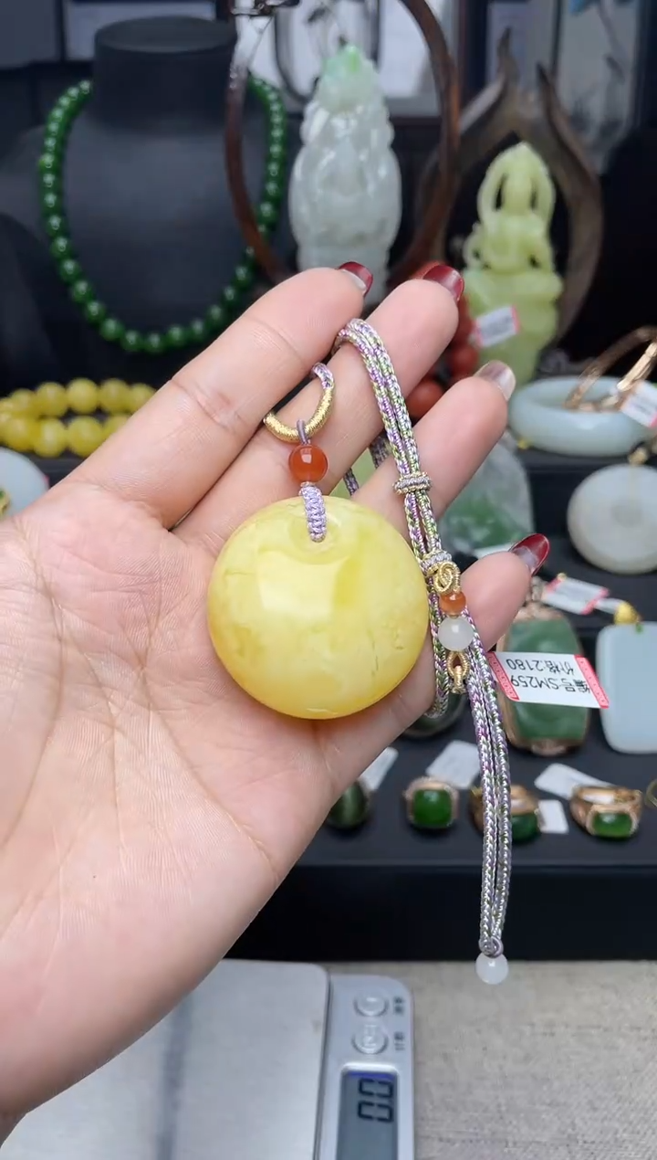 【闪购商品】蜜蜡颈饰未镶嵌吊坠sm259