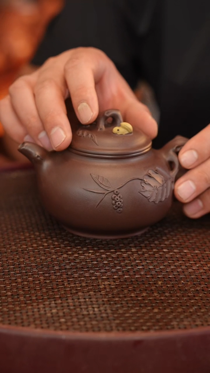 茶壶紫砂原矿手工制作宽口
