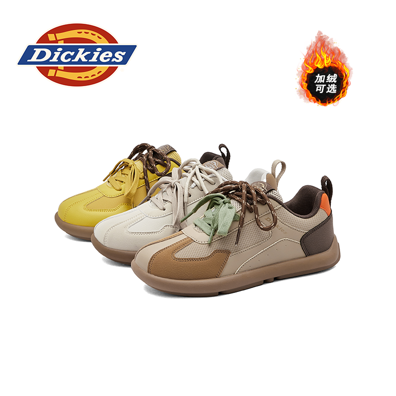 Dickies2025秋冬上新中大童防滑减震潮流百搭亲子鞋魔术贴鞋子
