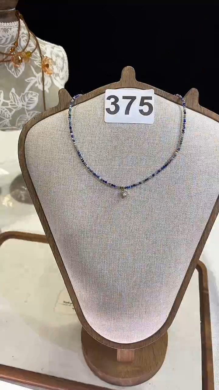 项链钛钢淡水珍珠375