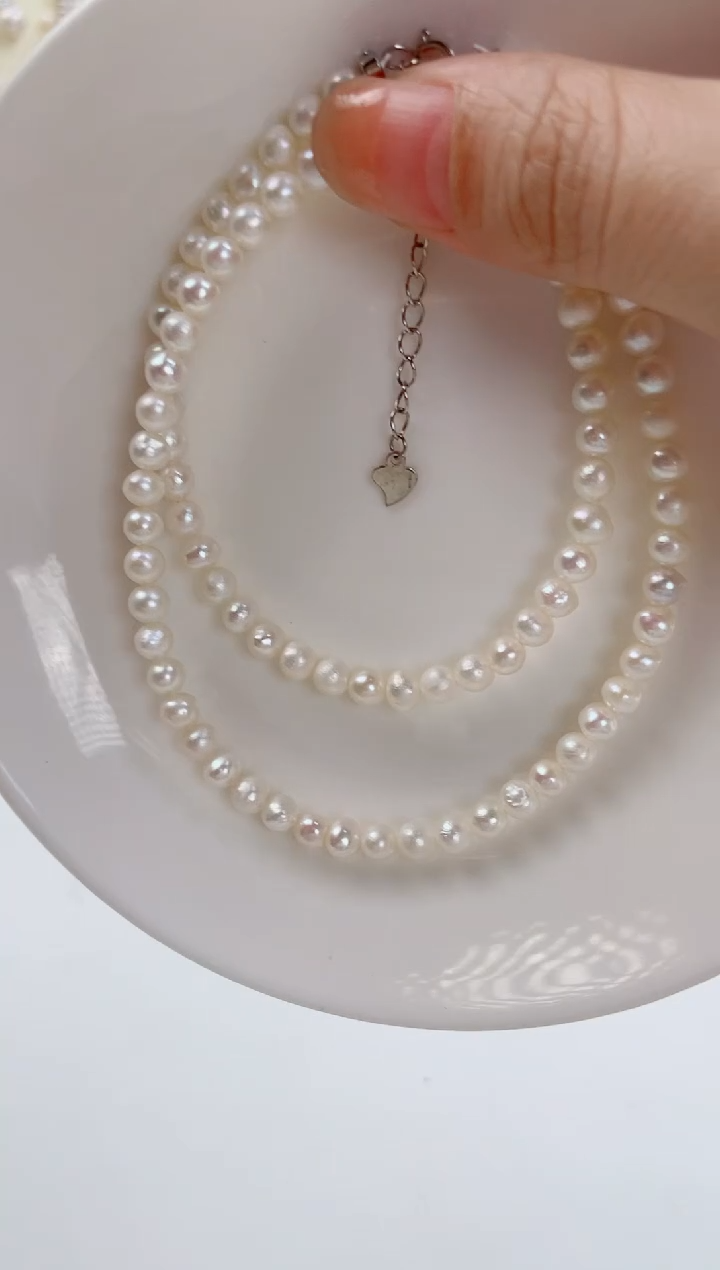 未镶嵌淡水珍珠项链项链