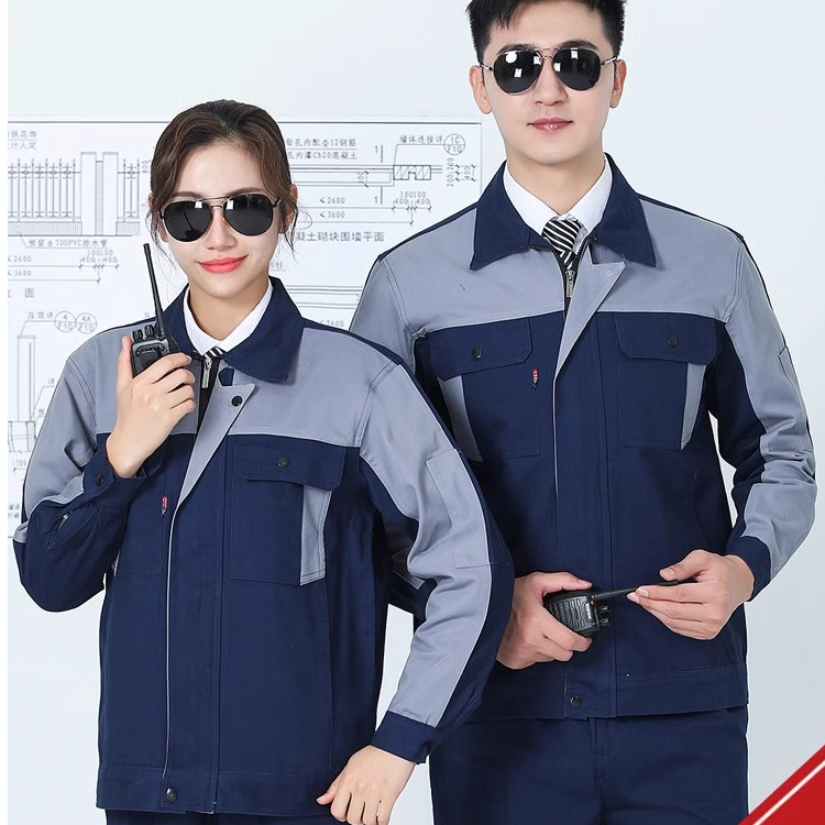工作服套装男长袖纯棉电焊防烫春秋季加厚耐磨工厂劳保服全棉定制