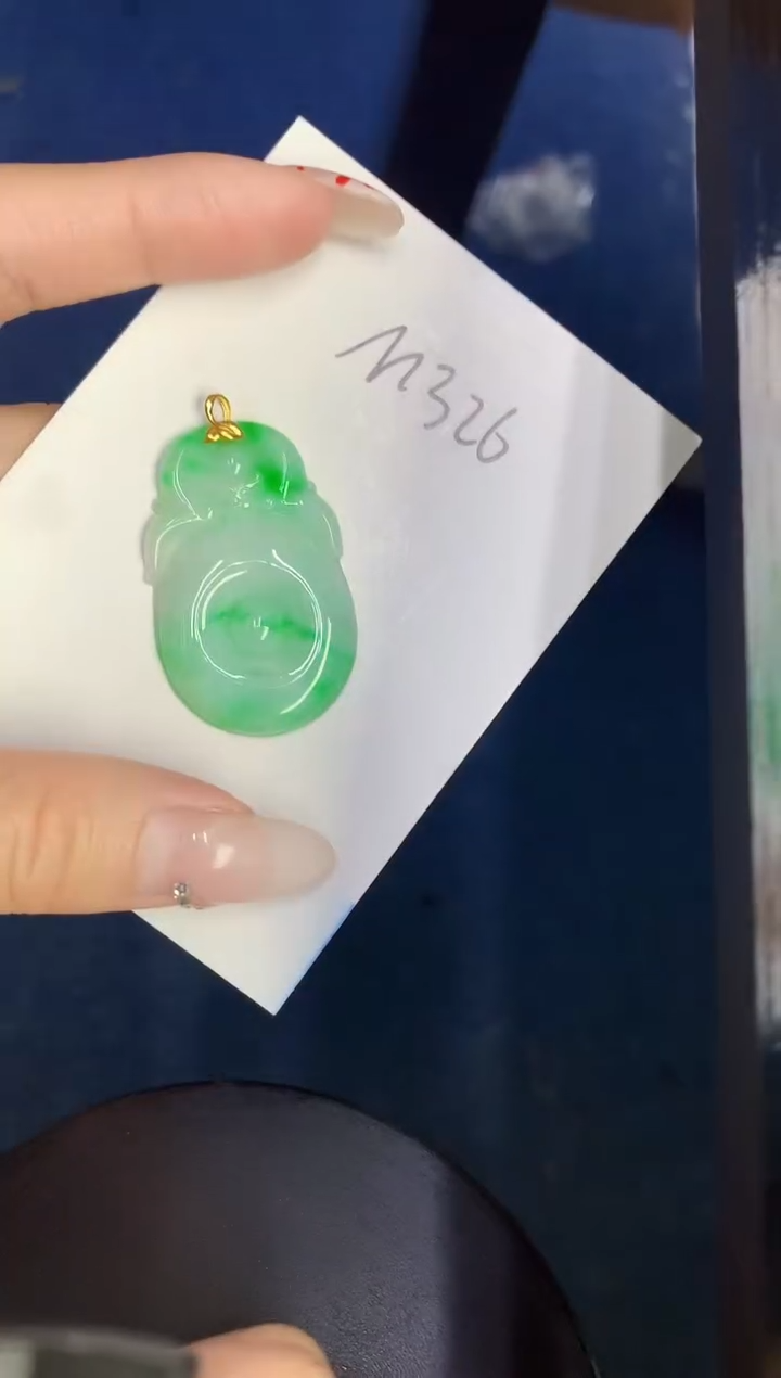 【闪购商品】翡翠颈饰18K金镶嵌000000000000