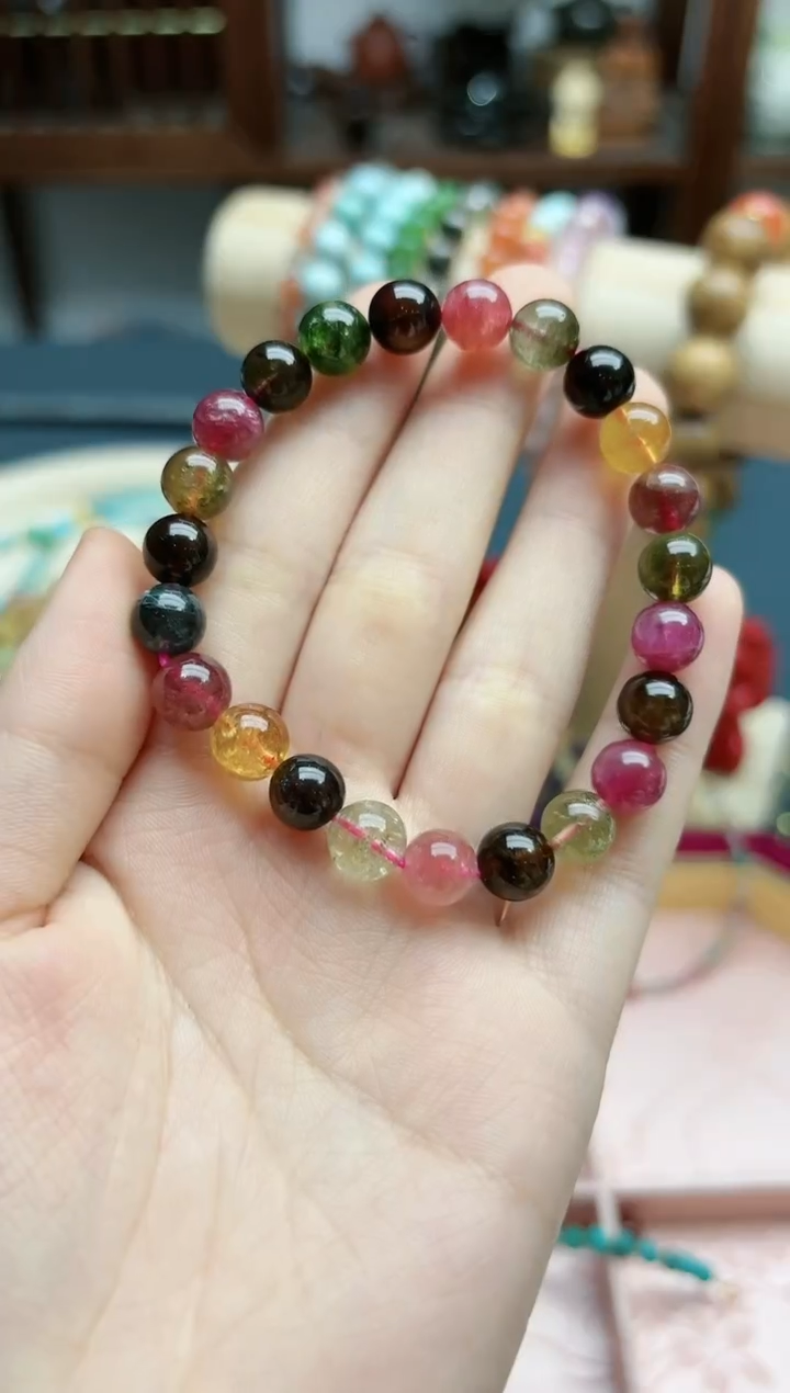 【闪购商品】碧玺手串未镶嵌碧玺8mm手串*1 ZD