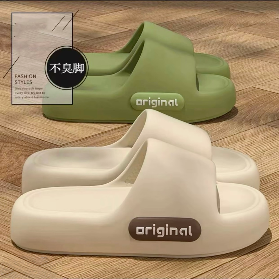 【万达清仓】厚底踩屎感拖鞋女新款外穿室内家居防滑凉拖男软底拖鞋