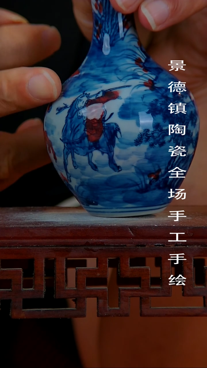 摆件手景德镇陶瓷 全场手工绘