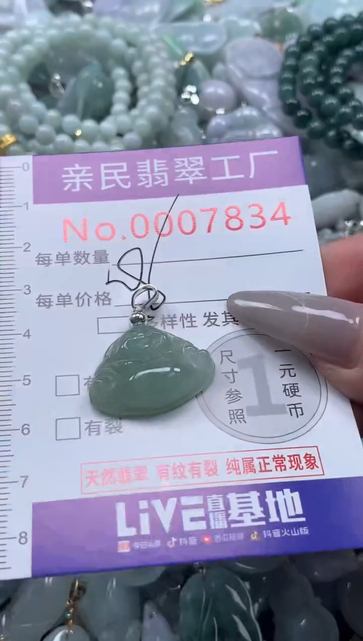 颈饰未镶嵌翡翠7834