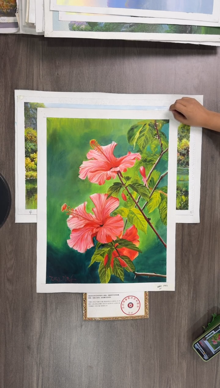 油画【148号】约53*35cm丨朝鲜原创纯手绘孤品油画丨顺丰包邮