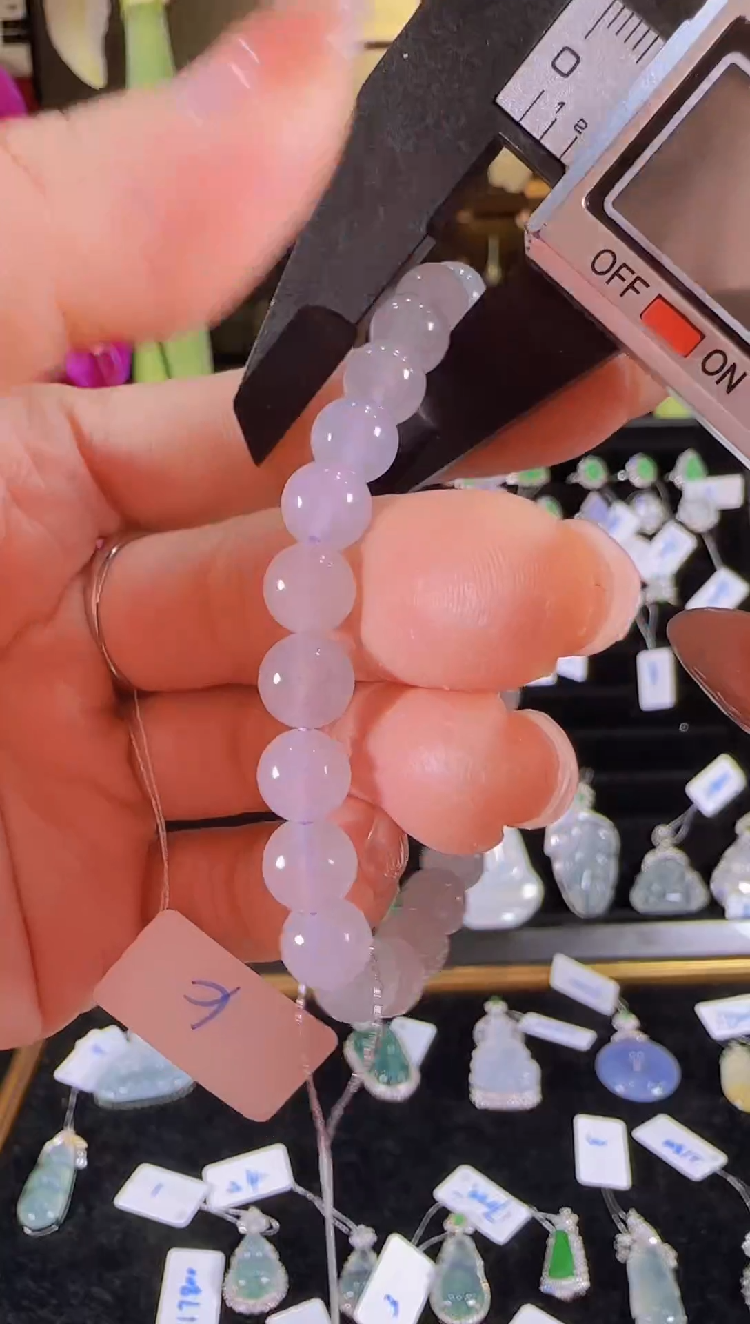 【闪购商品】翡翠手串未镶嵌冰紫珠