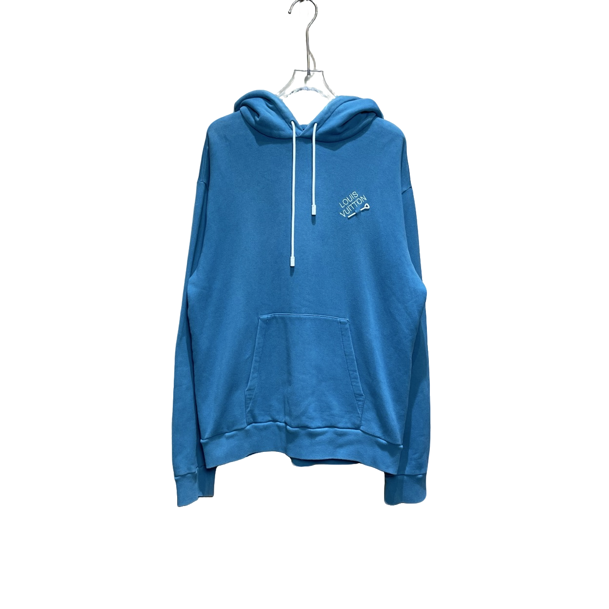 99新 LouisVuitton/路易威登 蔚蓝/别针logo卫衣/L码/LZ1218A0053