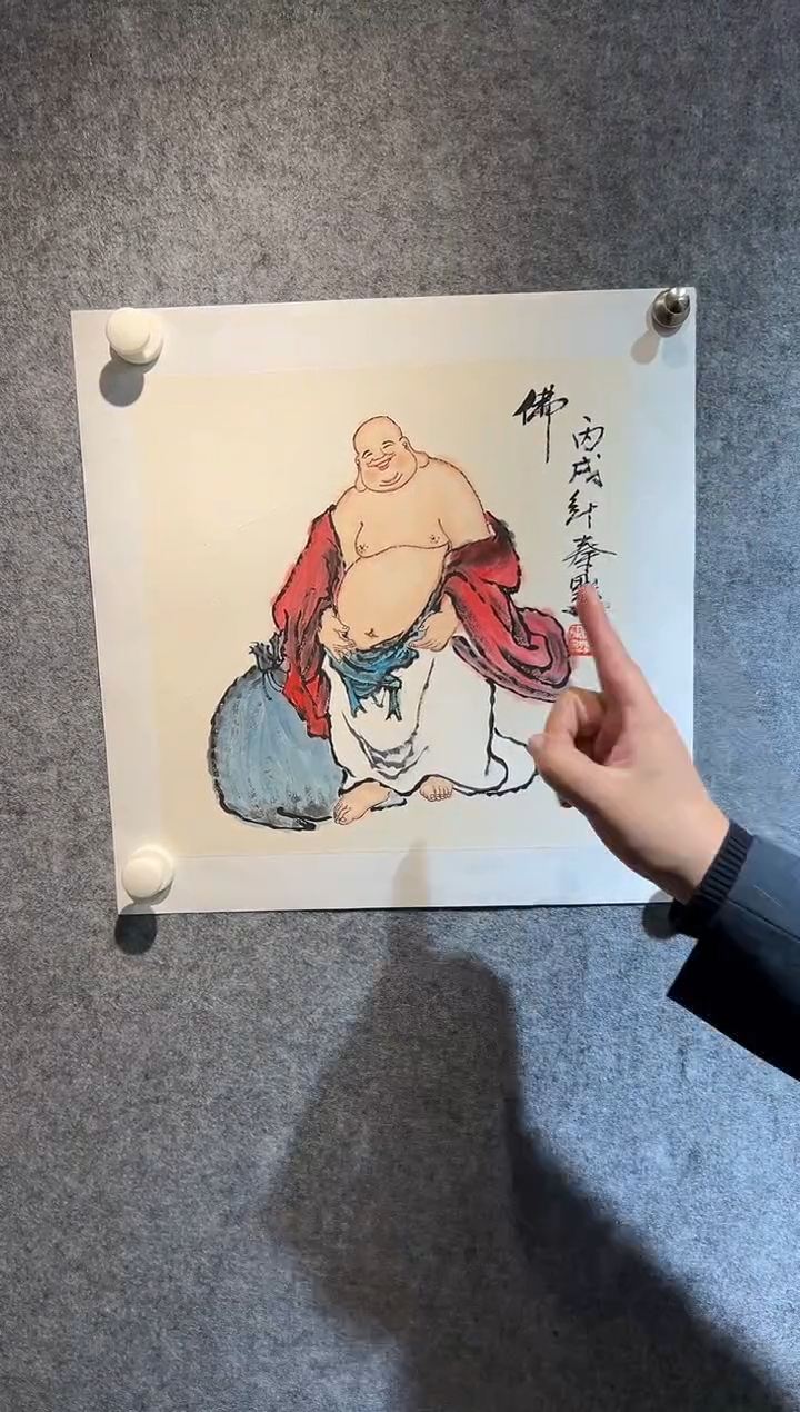 【闪购商品】绘画秦默-1平尺-国画-纸片-人物