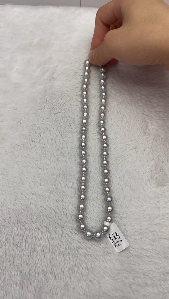 【闪购商品】海水珍珠颈饰未镶嵌AK真多麻8.5-9mm（多样性发一）