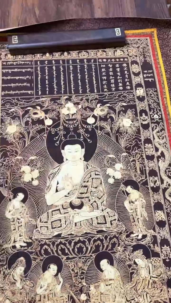 卷轴画老三的唐卡tk16