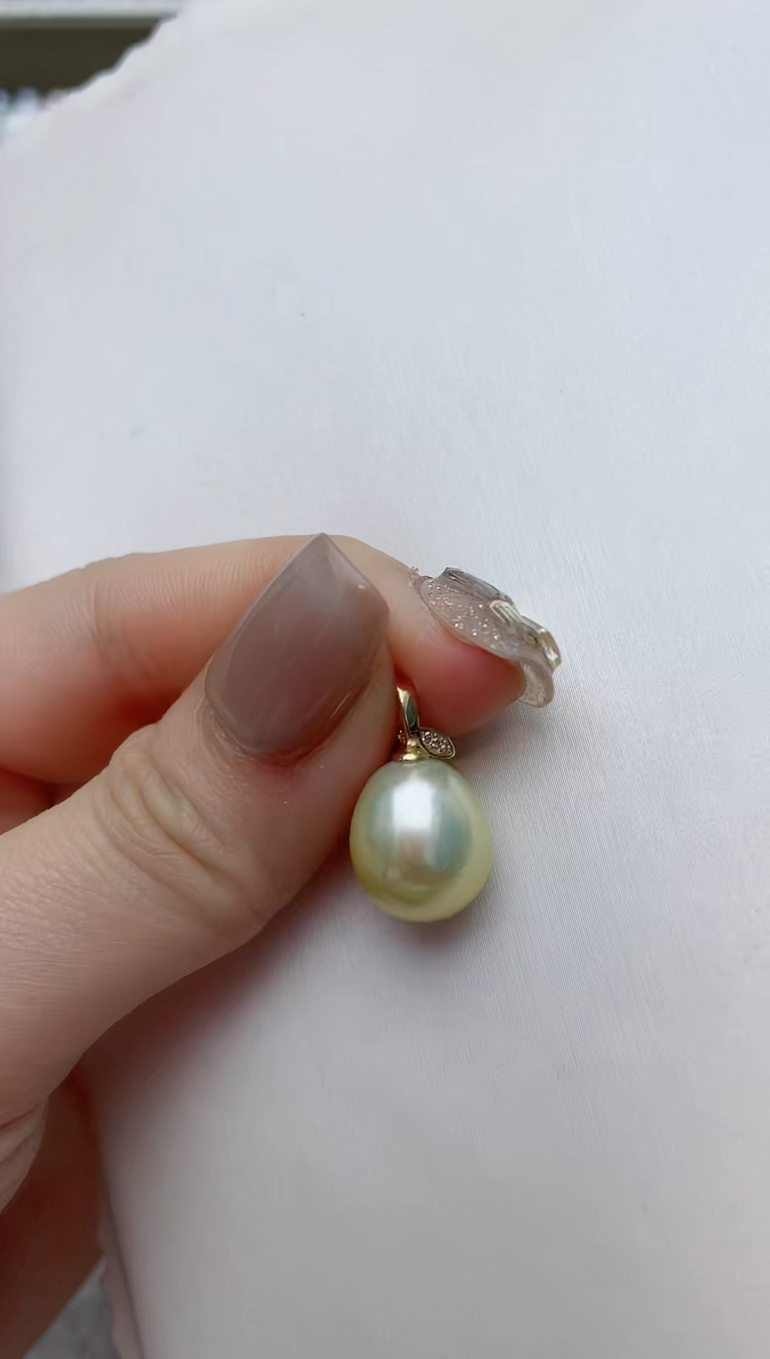 【闪购商品】海水珍珠颈饰18K金镶嵌A82