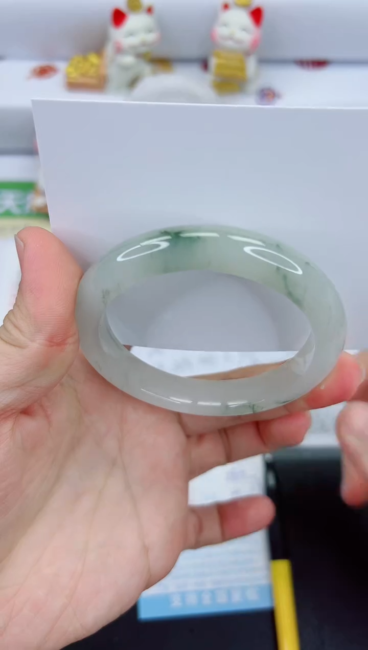 【闪购商品】石英质玉手镯未镶嵌1853-56.3