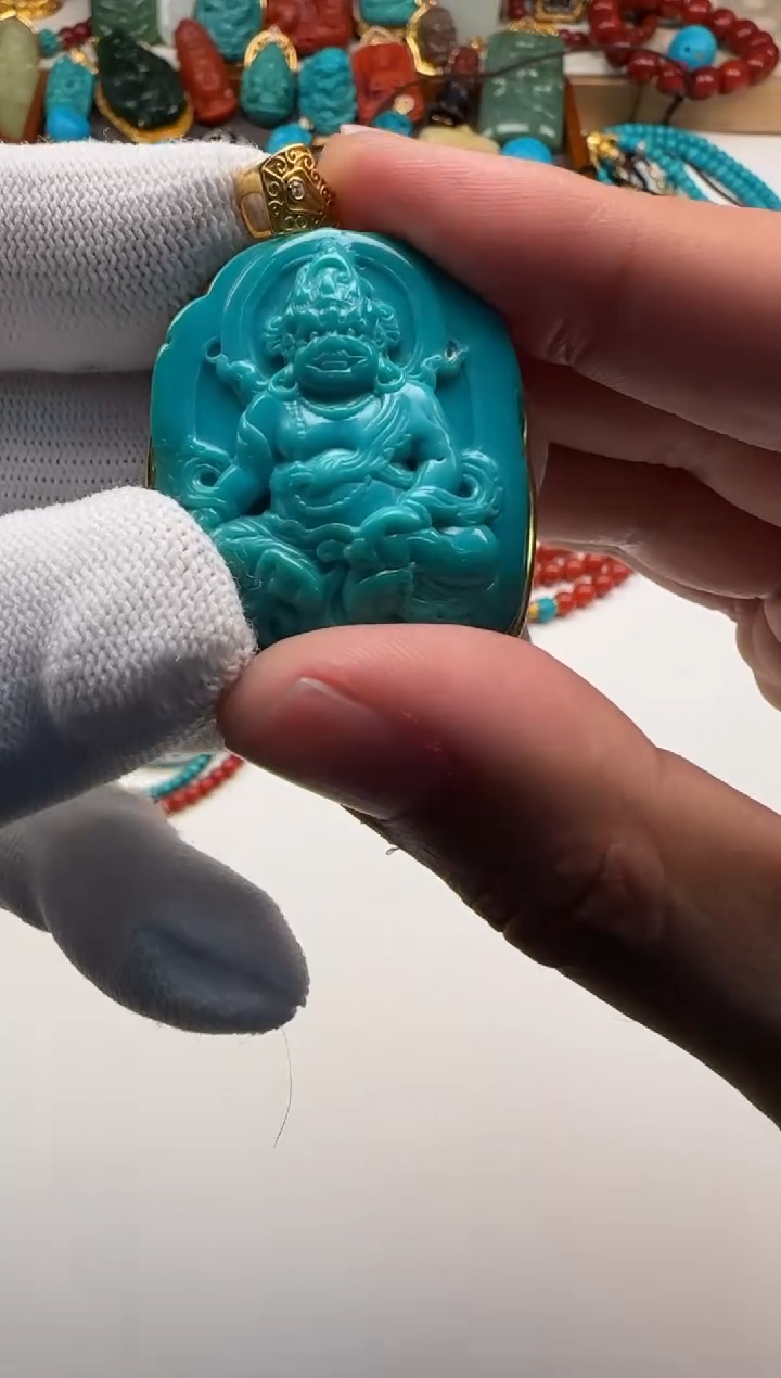 18K金镶嵌绿松石配饰配饰忘**~配饰配饰