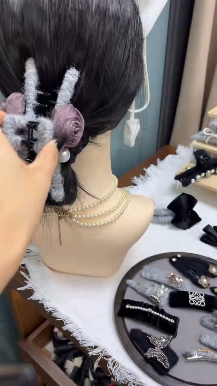 非金属布艺简约发饰