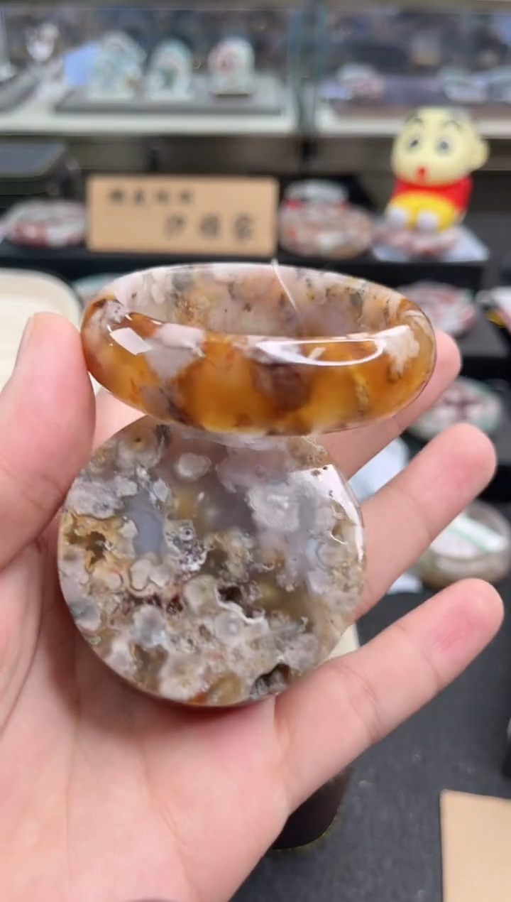 未镶嵌手镯石英质玉55圈口 （赠品镯心）3751590