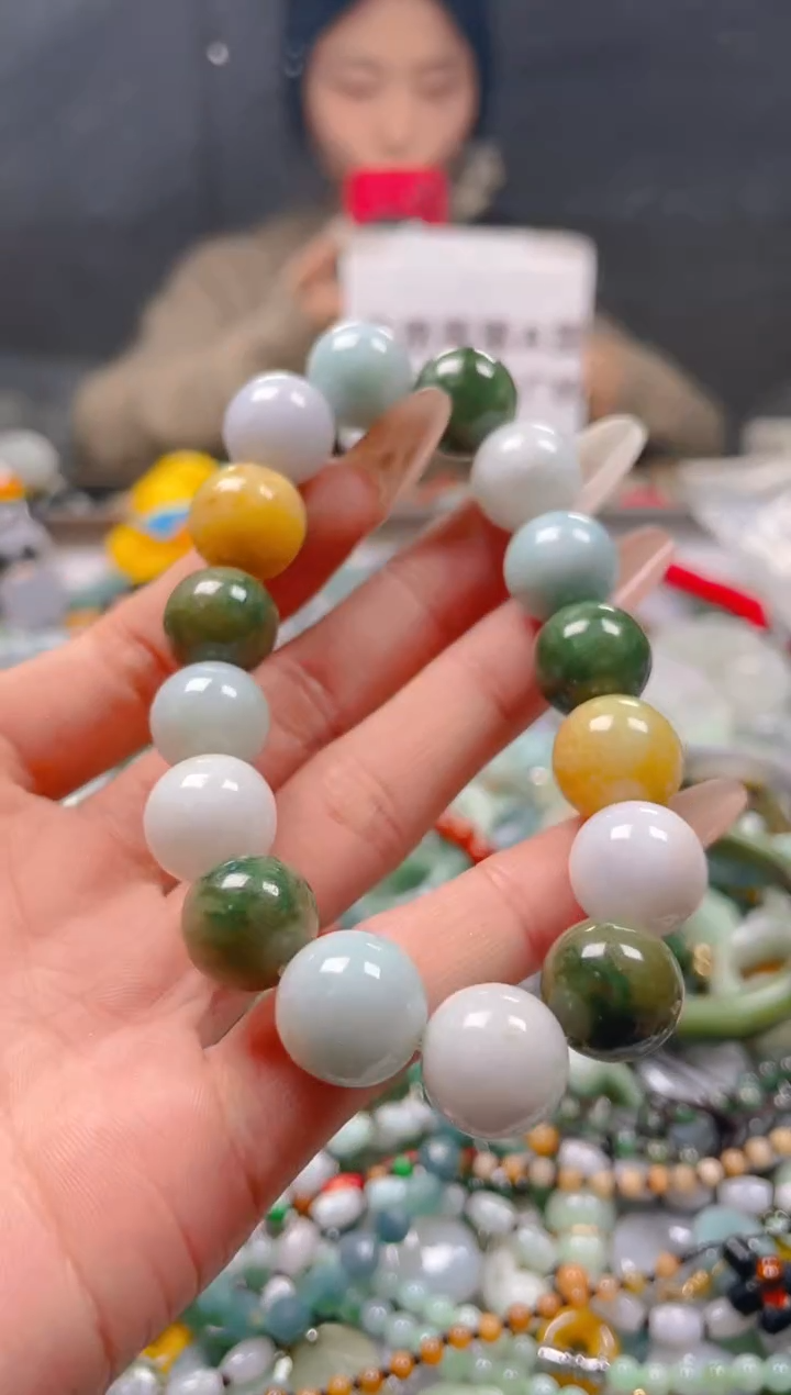 【闪购商品】翡翠颈饰未镶嵌13-14MM/E/翡翠A货一图一物