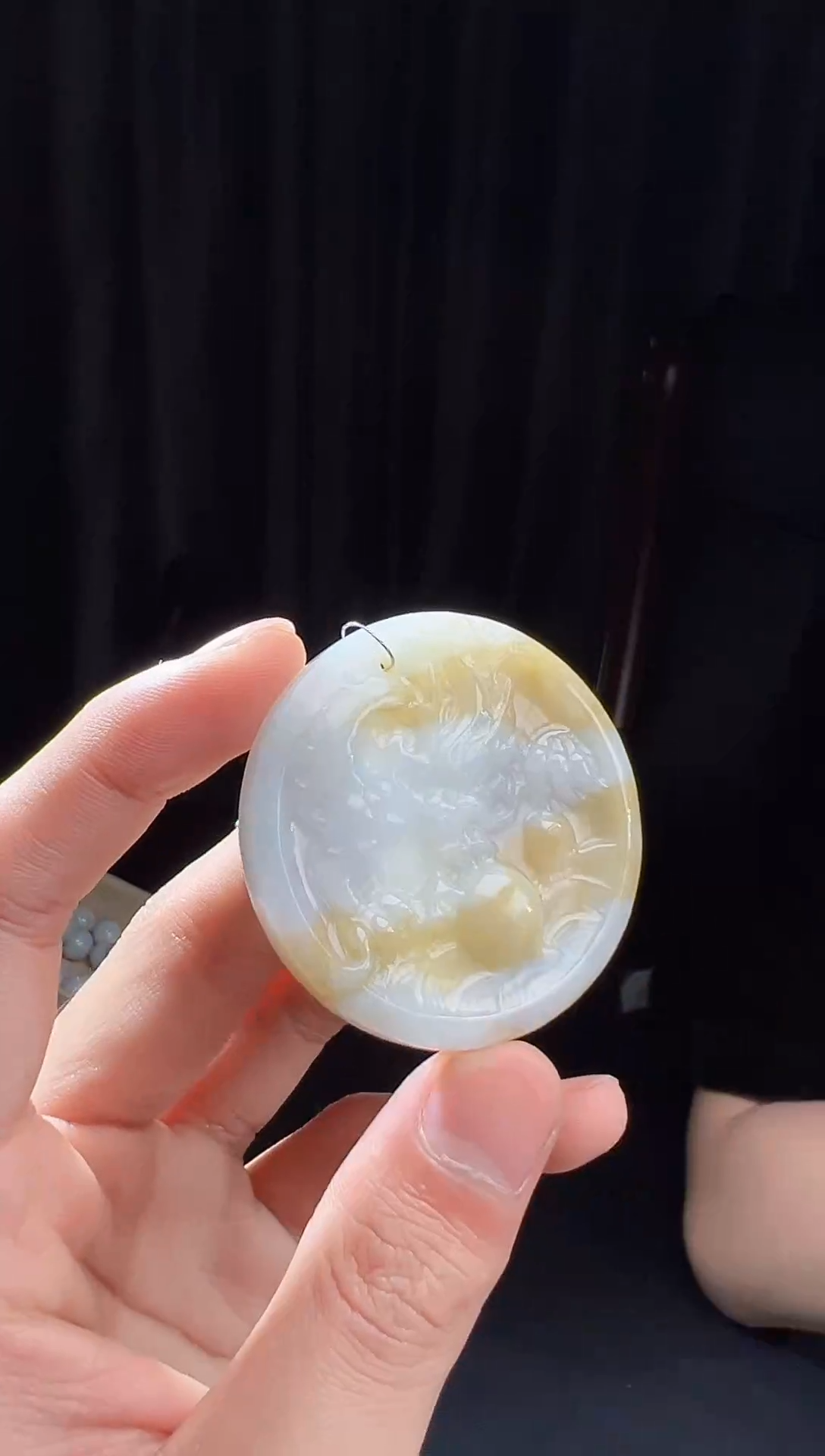 【闪购商品】翡翠颈饰未镶嵌天然翡翠(多样性发)龙牌13098