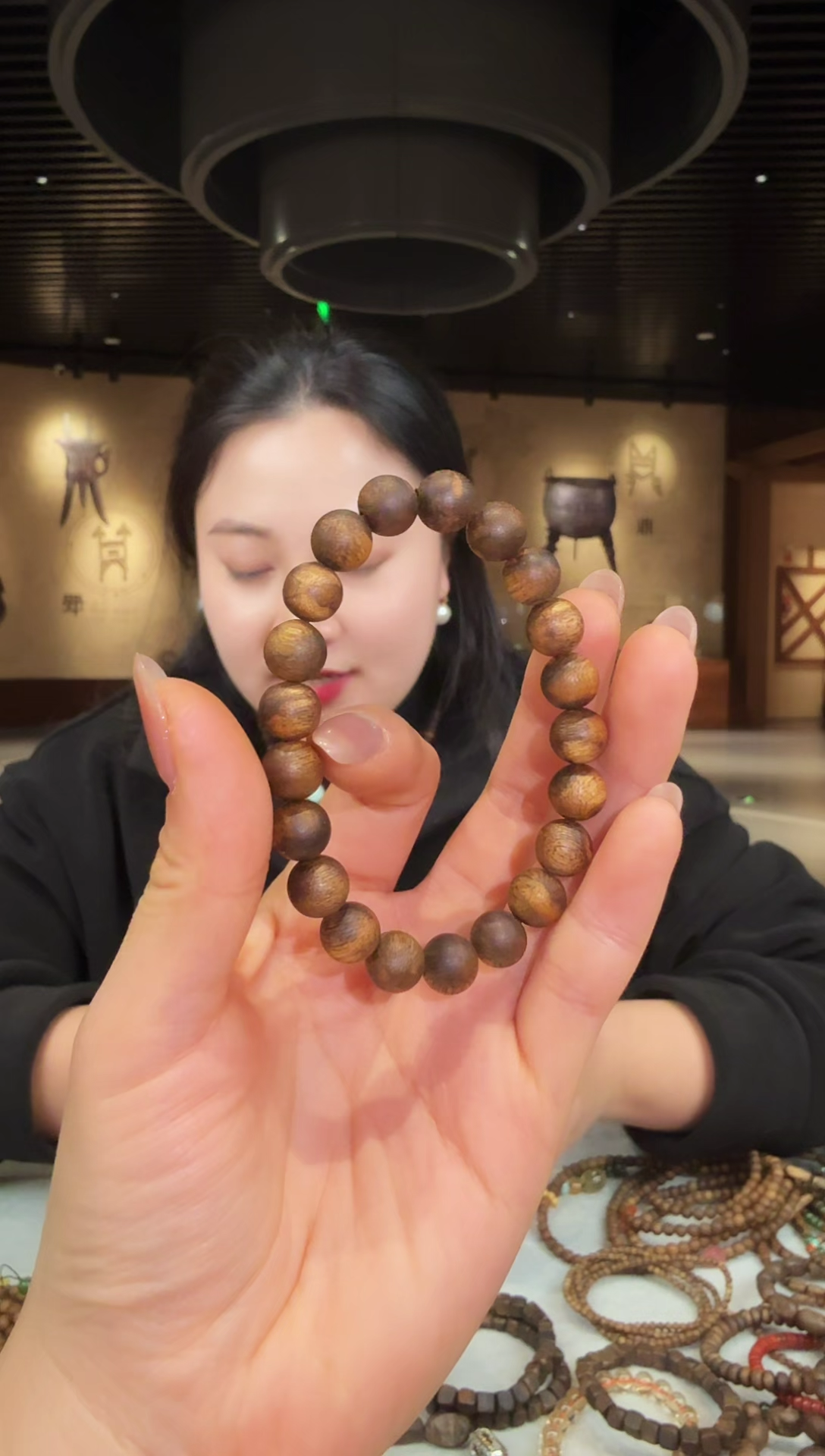 【闪购商品】沉香手串单圈圆珠母树