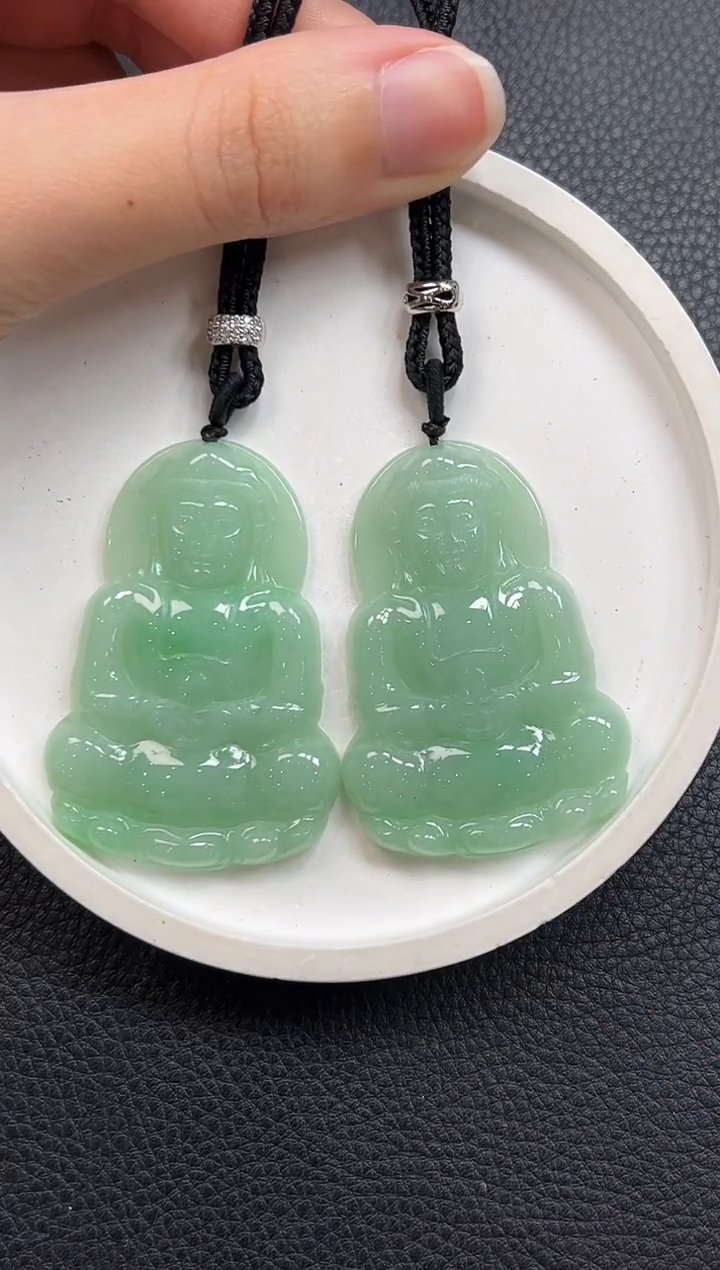 翡翠未镶嵌颈饰YM1076-2观音多样性发1件