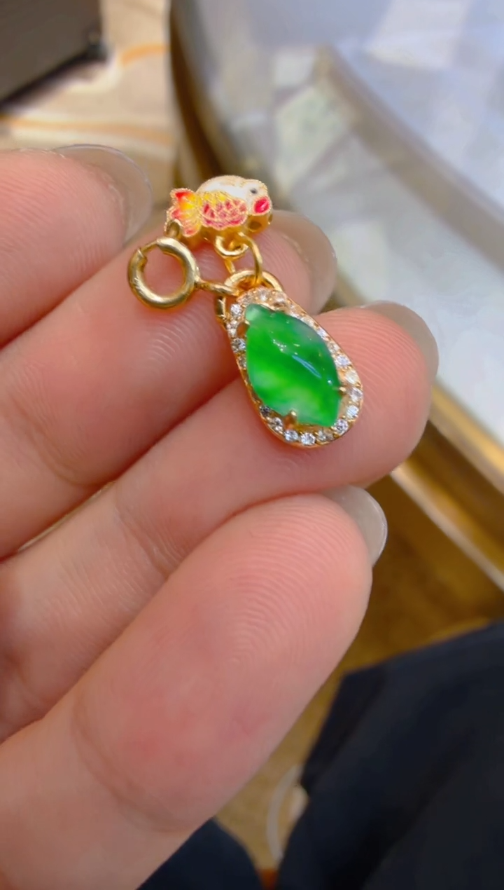 吊坠(不含链)银S925镶嵌翡翠多样性团购发一件