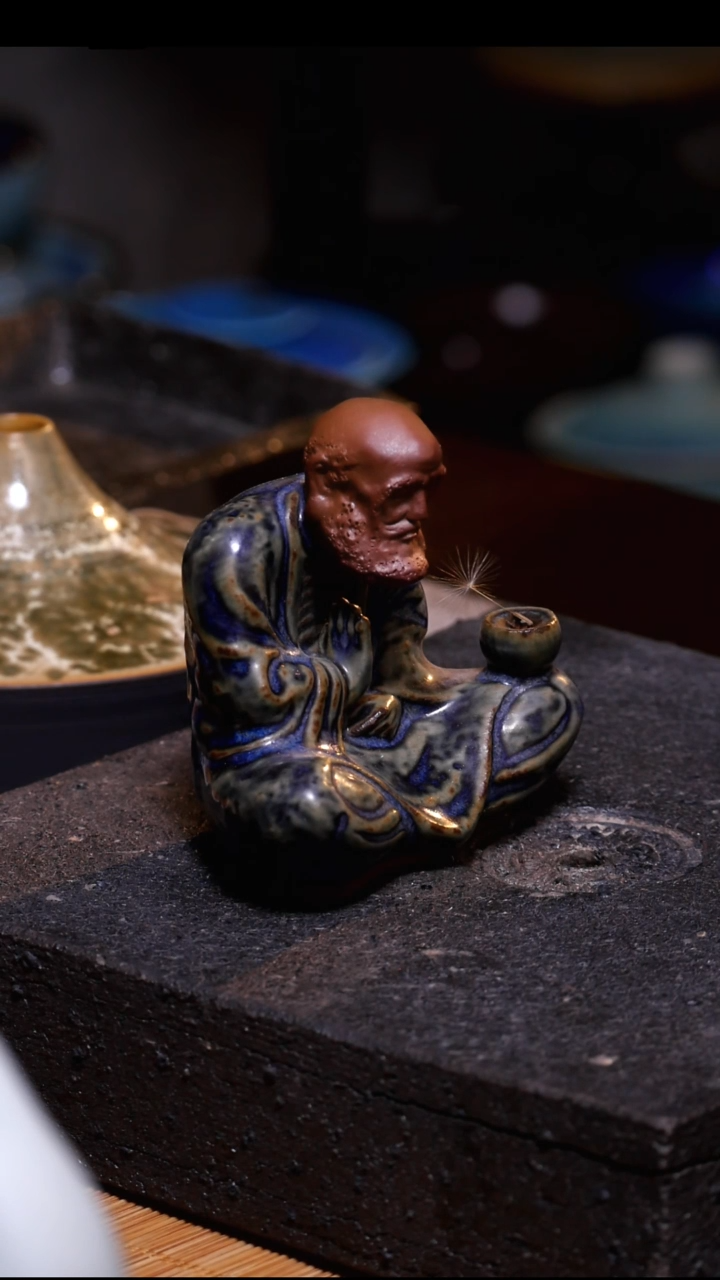 达摩香插--钧瓷茶器神垕钧窑