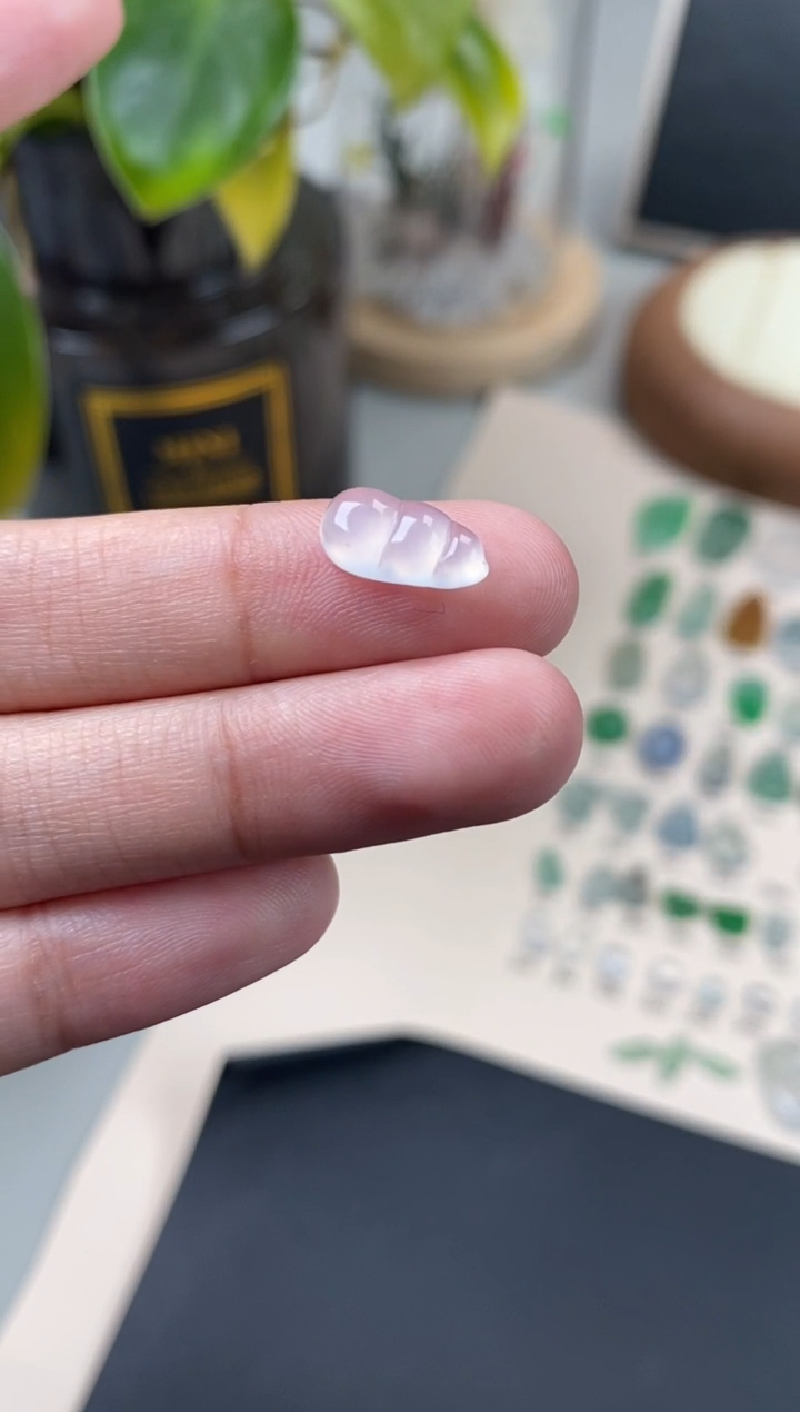 【闪购商品】翡翠颈饰未镶嵌翡翠冰种福豆