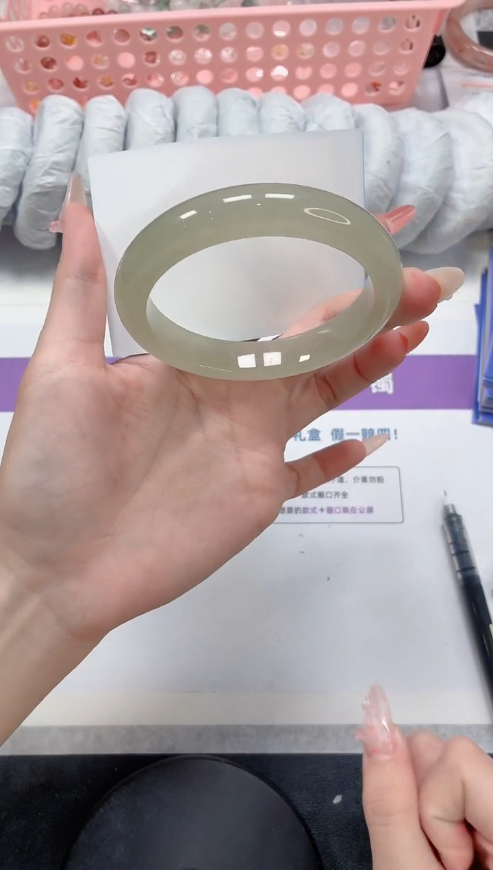 石英质玉手镯未镶嵌337-60.4东陵