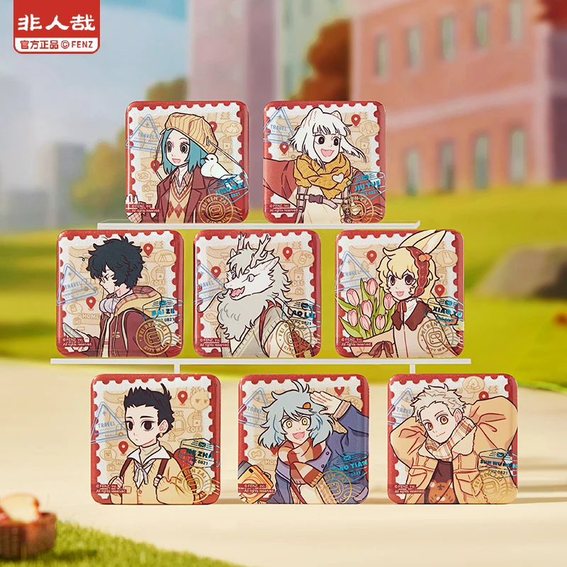 【圆圆新人浮浮】非人哉-城市出游系列-吧唧透卡伪拍立得镭射票亚克